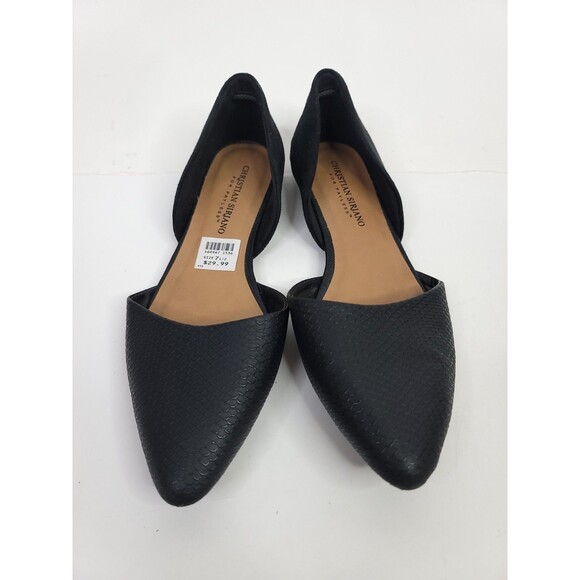 Christian Siriano Flats Womens Size 7.5 Black Slip On Shoes - Picture 9 of 10